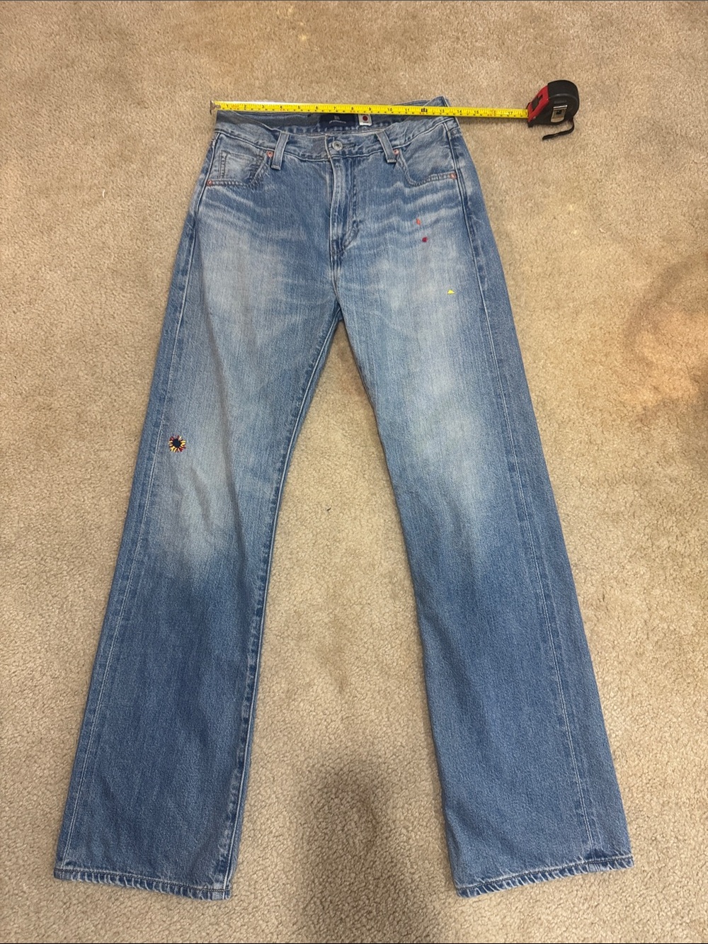 Levi blue tab JAPANESE SELVEDGE PLANK STRAIGHT FIT WOMEN'S JEANS